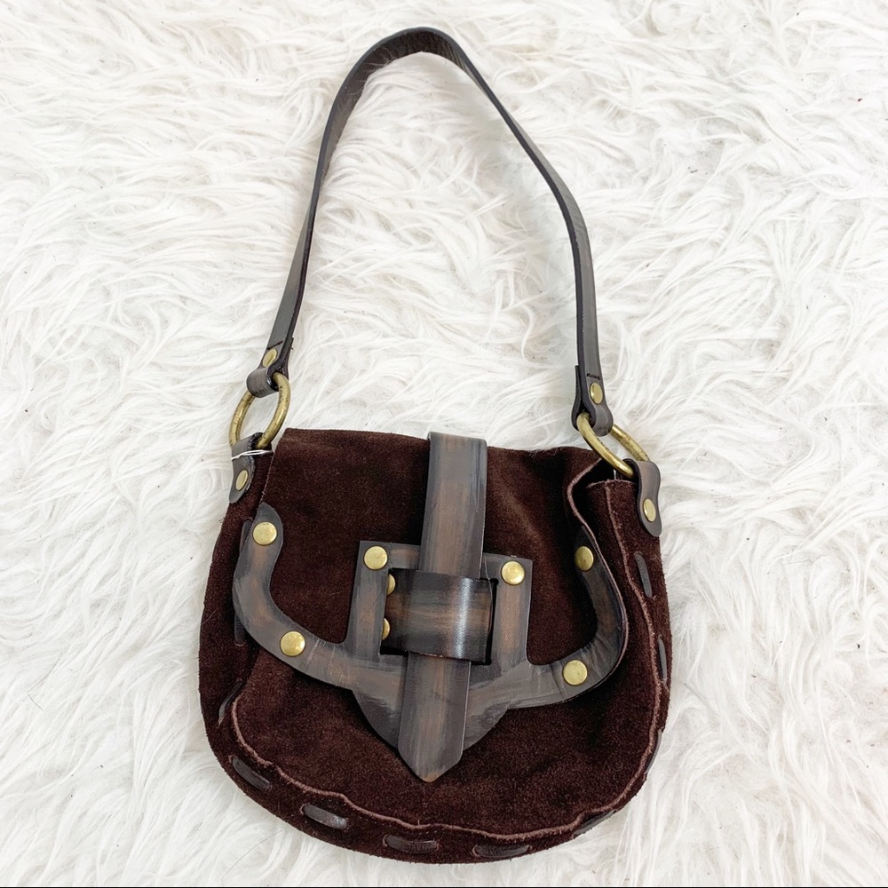 NWT MICHAEL KORS Vintage Boho Suede Mini Purse